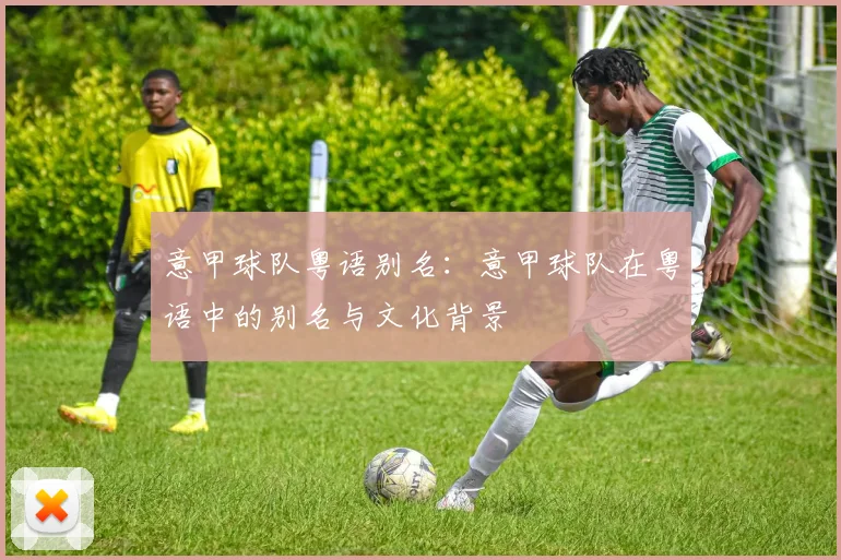意甲球队粤语别名：意甲球队在粤语中的别名与文化背景